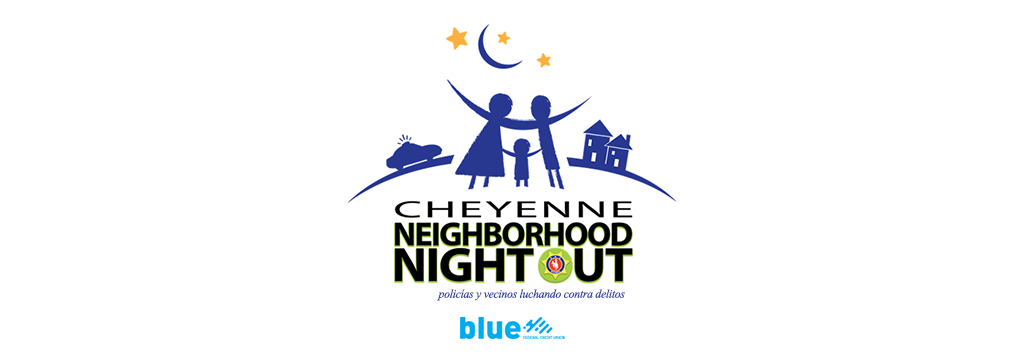 Sitio web del evento Noche de convivencia vecinal de Cheyenne y Blue Federal Credit Union.